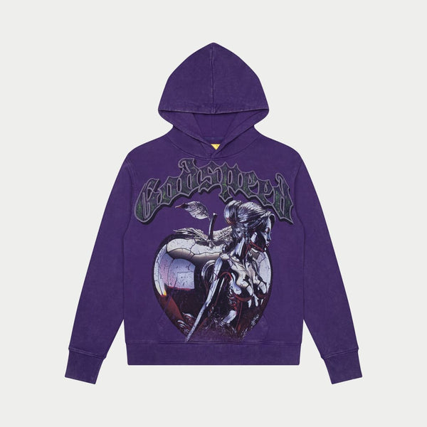 Purple best sale thrasher hoodie