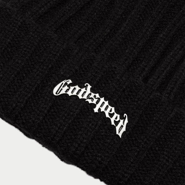 GODSPEED NEW YORK - OG logo Beanie (BLACK WHITE)