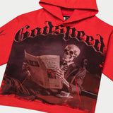 Black Monday Hoodie (Red Wash) - T-Shirt