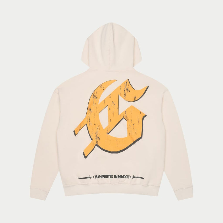 Chrome Liberty Zip Hoodie (Bone) - HOODIE