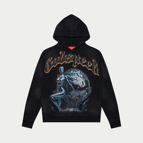 GODSPEED NEW YORK - Chrome Seduction Hoodie (Black Wash)