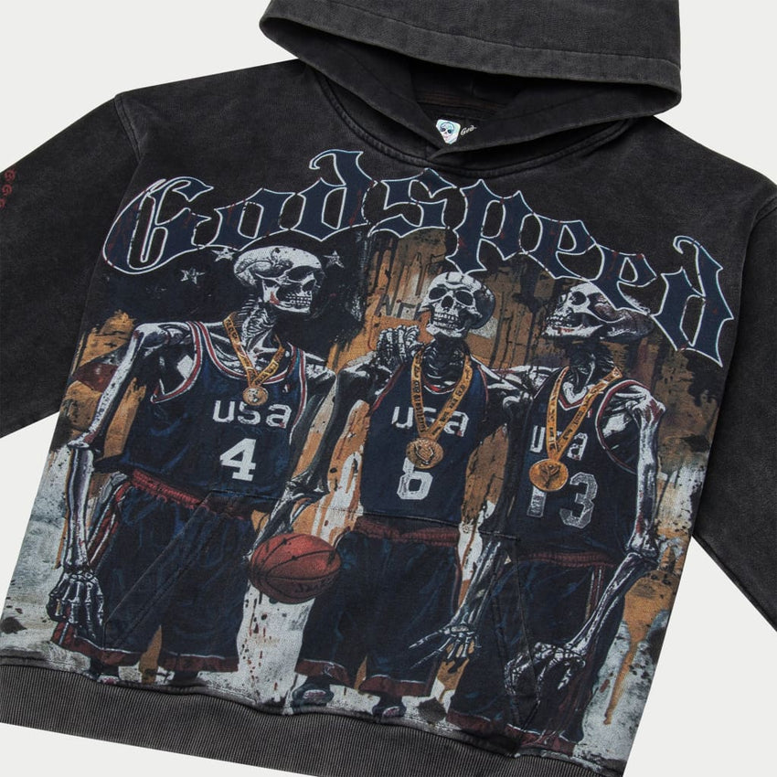 🥇 DreamTeam ’24 Hoodie (Black Wash) - T-Shirt