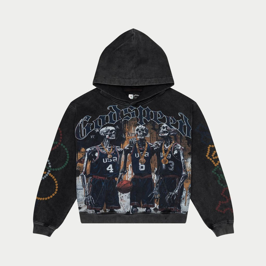 🥇 DreamTeam ’24 Hoodie (Black Wash) - T-Shirt