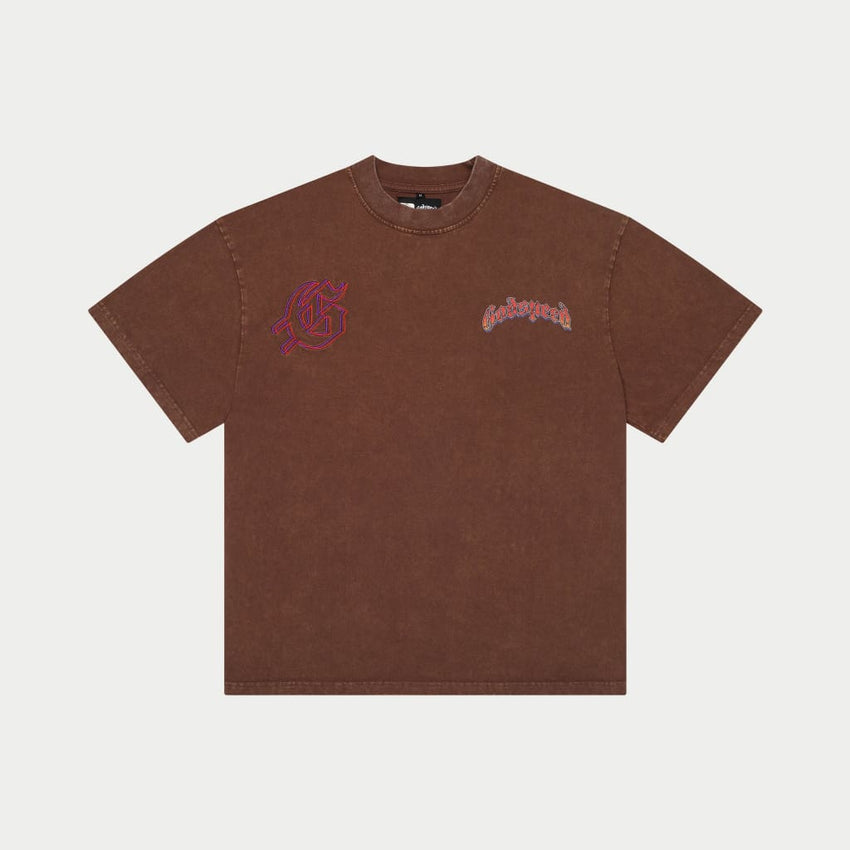 Goldie T-Shirt (Brown Washed) - T-Shirt