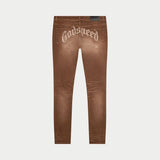 GS 4EVER Chain-Stitch Denim (Brown) - DENIM