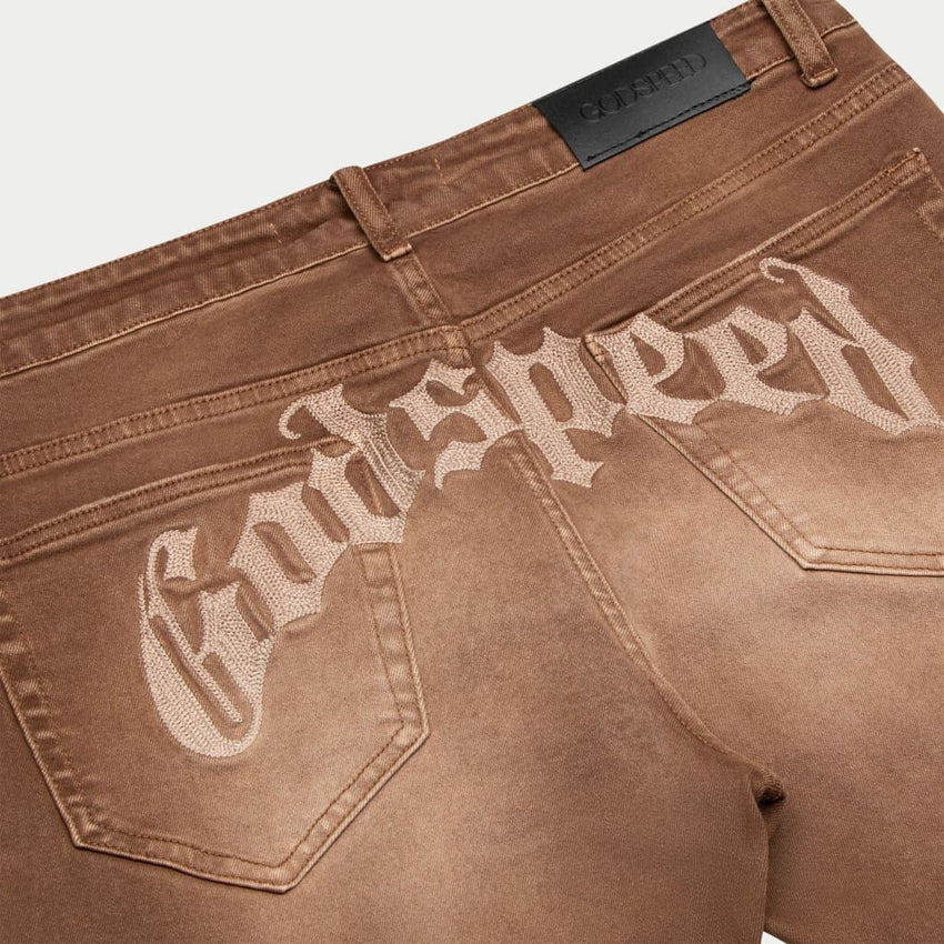 GS 4EVER Chain-Stitch Denim (Brown) - DENIM