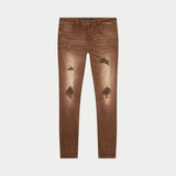 GS 4EVER Chain-Stitch Denim (Brown) - DENIM