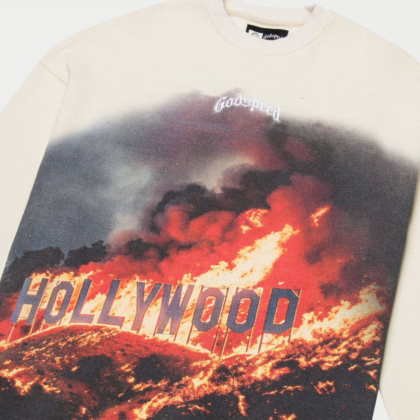 Hollywood Inferno Thermal LS (Bone) - T-Shirt