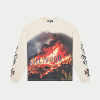 Hollywood Inferno Thermal LS (Bone) - T-Shirt