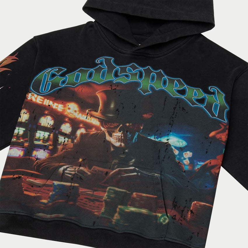 L.A.G Hoodie (Black wash) - T-Shirt