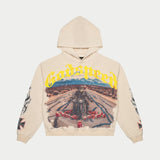 Long Lonely Road Hoodie (Cream Wash) - T-Shirt