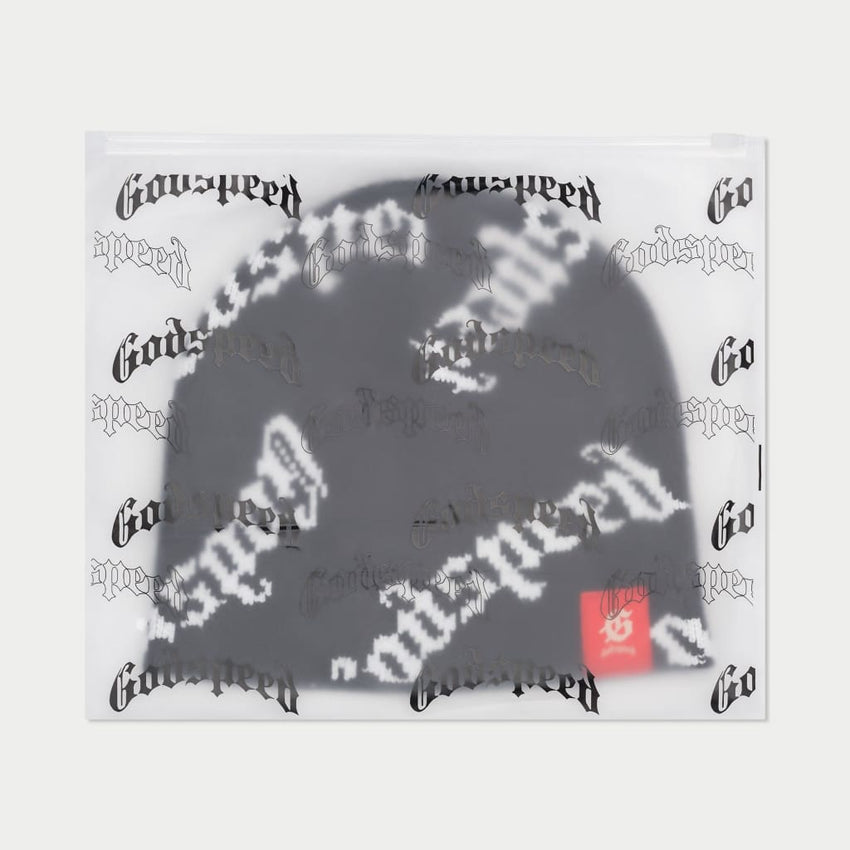 OG logo Beanie (BLACK WHITE) - BLACK - HAT