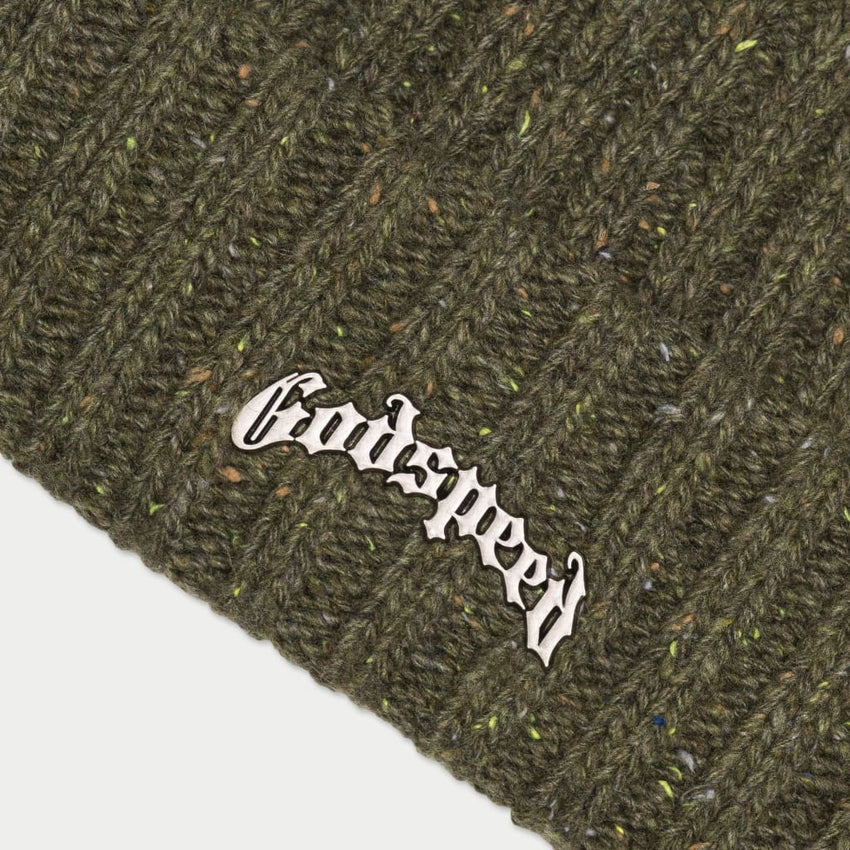 Og Logo Emblem Beanie (Olive Speckle) - OLIVE - HAT