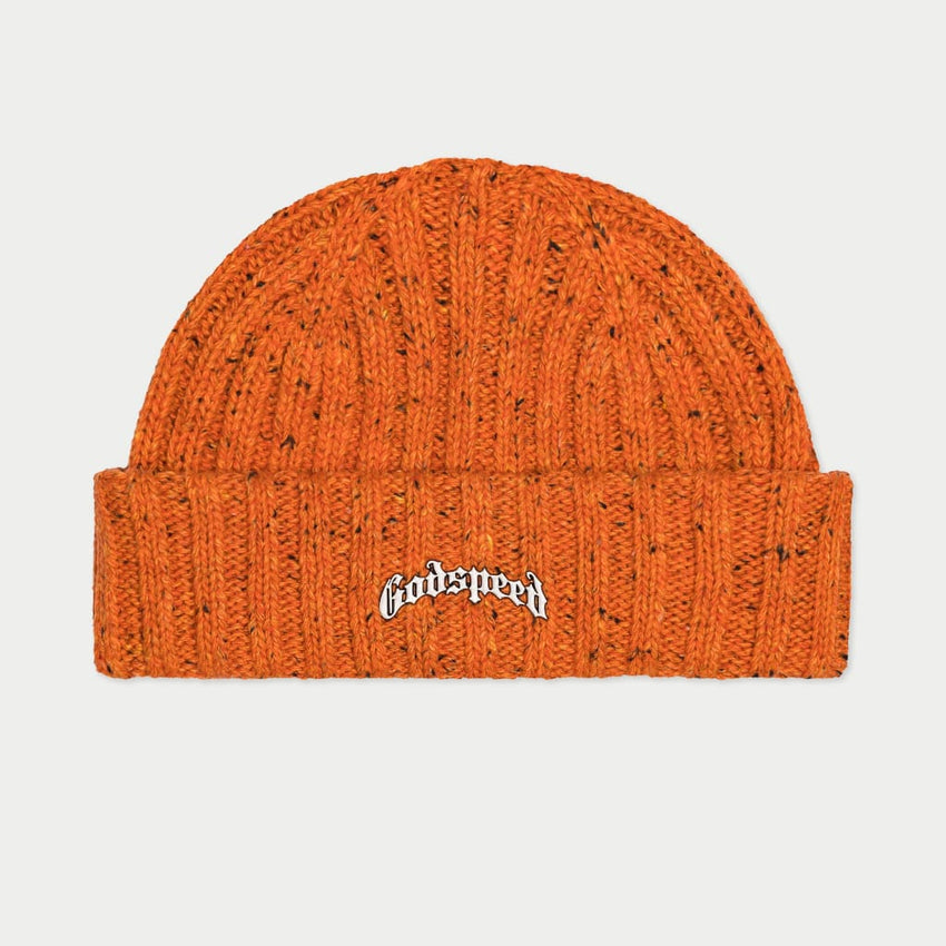 Og Logo Emblem Beanie (Orange Speckle) - OLIVE - HAT