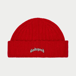 Og Logo Emblem Beanie - RED - HAT