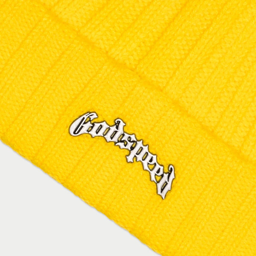 Og Logo Emblem Beanie (Yellow) - YELLOW - HAT