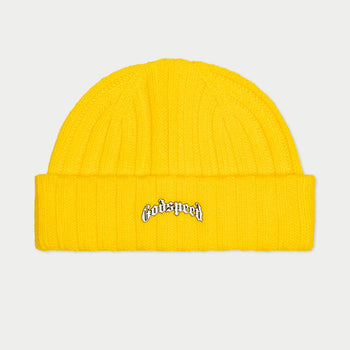 Og Logo Emblem Beanie (Yellow) - YELLOW - HAT