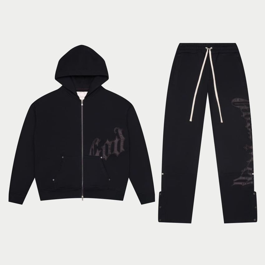 OG Logo Sweatsuit V2 (Black/Black)