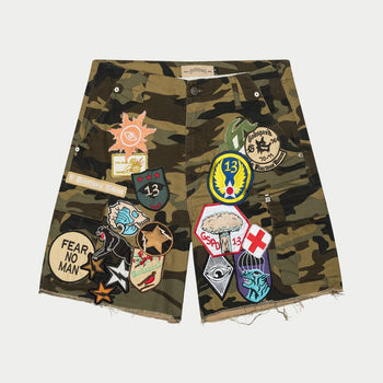 Patchwork Cargo Shorts - SHORTS