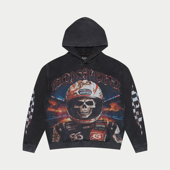 Racer Goldie Hoodie (Black Wash) - T-Shirt