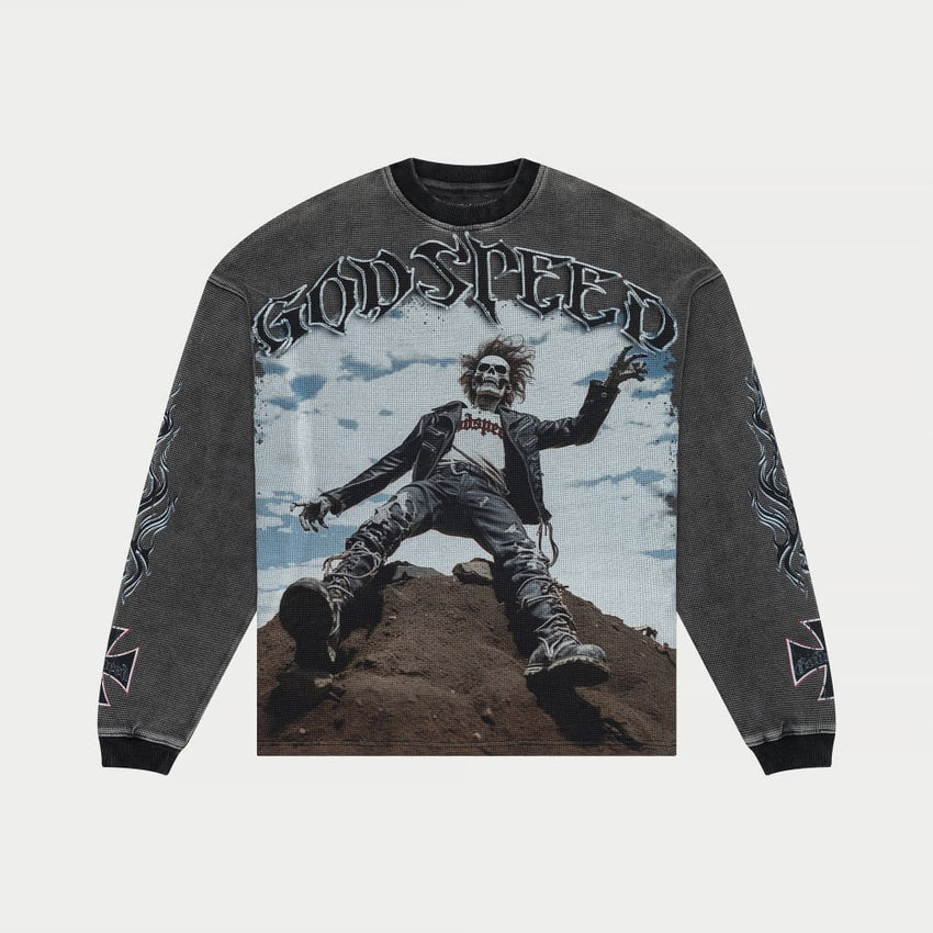 Rocker Thermal LS (Grey wash) - T-Shirt