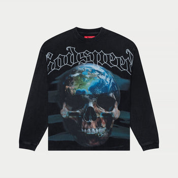 Sklobe Long Sleeve (Black Wash) - T-Shirt