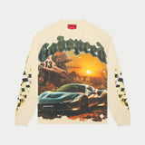 Sunset Drift Long Sleeve (Bone) - T-Shirt