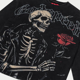 Valentine Long Sleeve (Black Wash) - T-Shirt