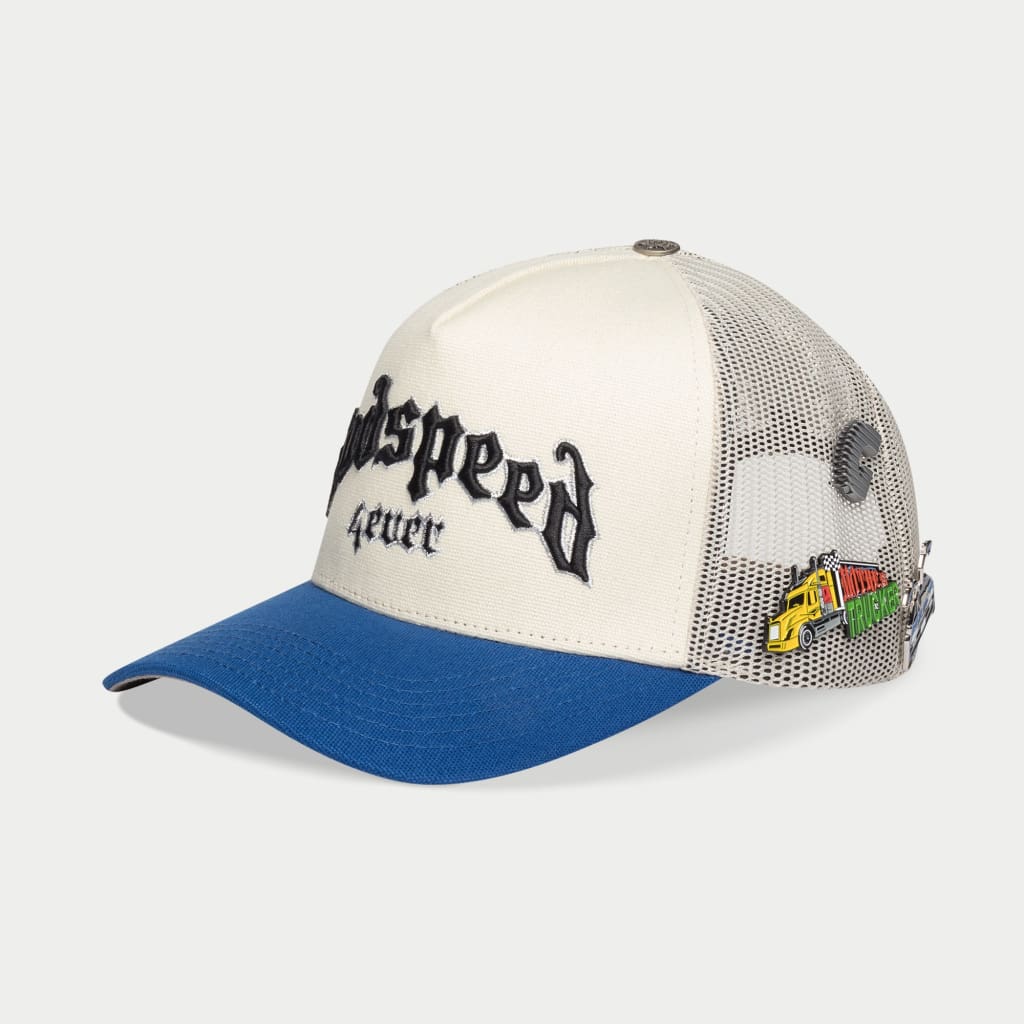 GODSPEED NEW YORK - GS FOREVER TRUCKER HAT (White/Royal)