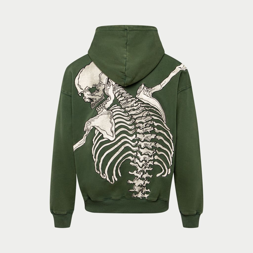 Hunter green zip outlet up hoodie